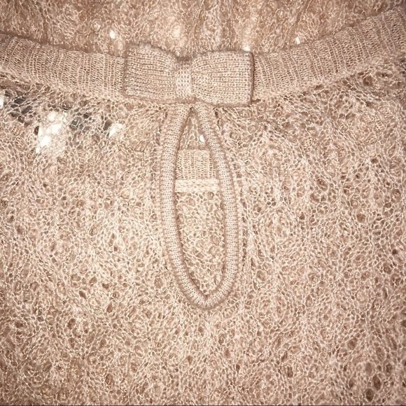 LAUREN CONRAD size medium rose open knit sweater - Picture 3 of 4